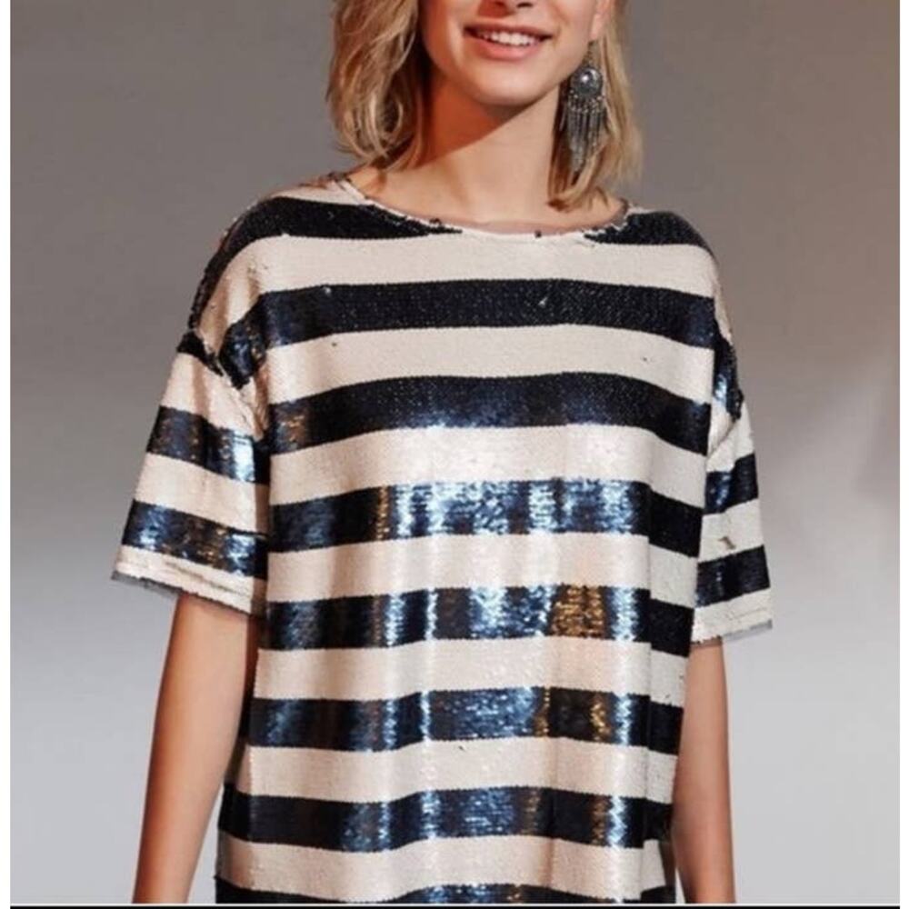 Silence + noise full sequin top XS